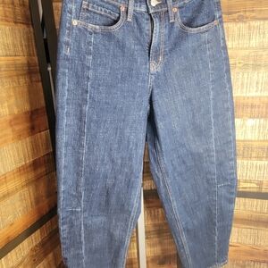 Old Navy Dark Blue Barrel Leg Jeans
